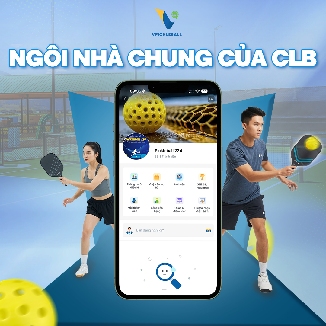 VPICKLEBALL – NGÔI NHÀ CHUNG GIÚP CLB PICKLEBALL ĐỊNH VỊ THƯƠNG HIỆU