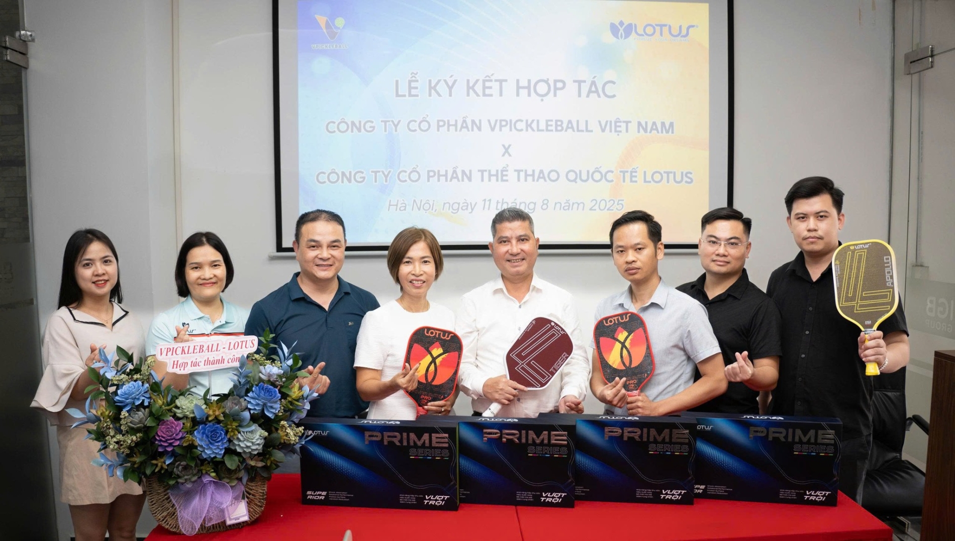 Lễ ký kết hợp tác thành công giữa Vpickleball và Lotus