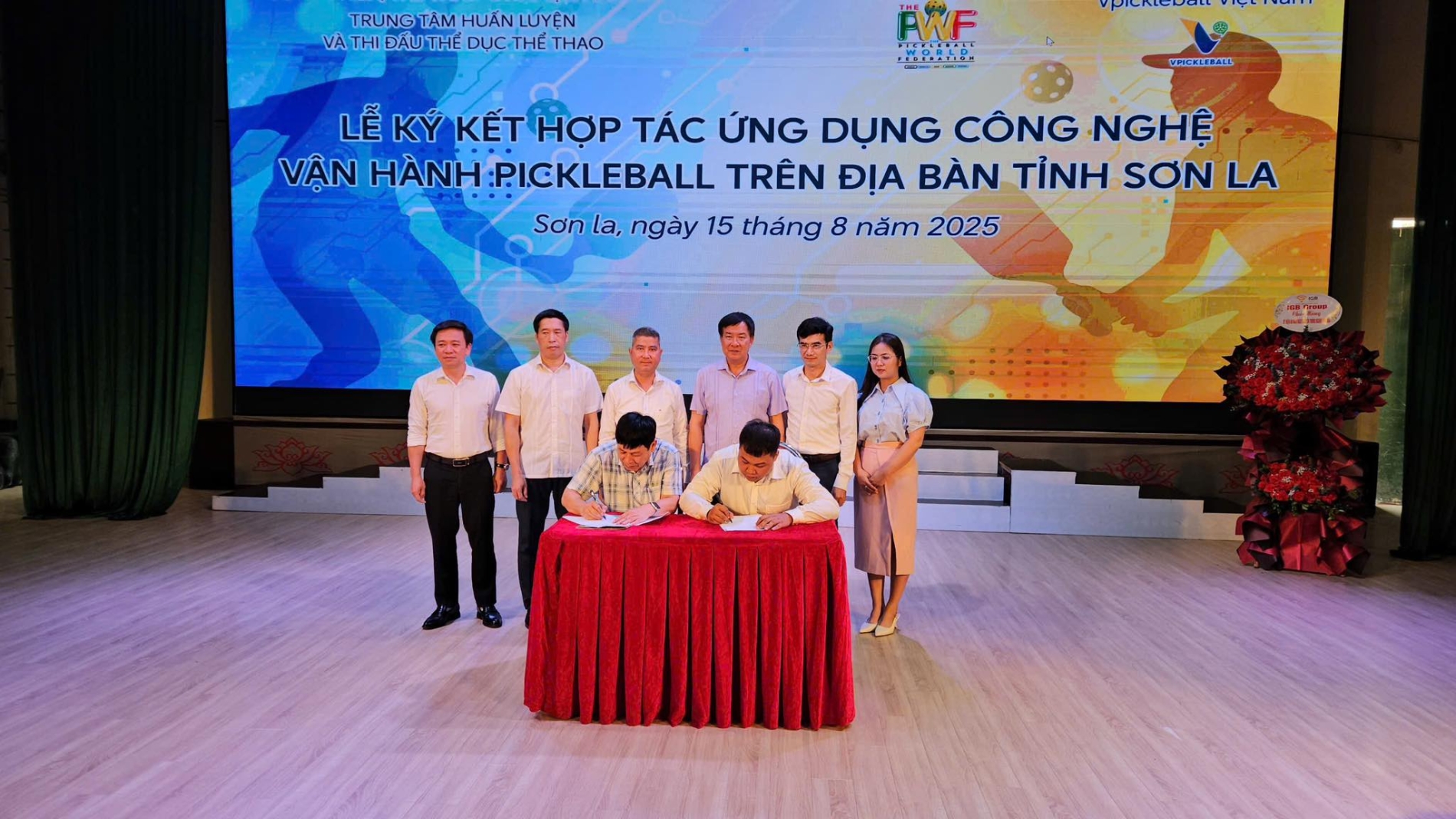 Nội dung lễ ký kết hợp tác thành công giữa tỉnh Sơn La và Vpickleball