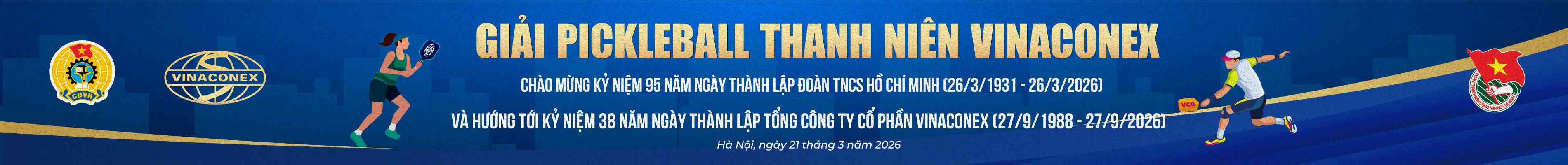 GIẢI PICKLEBALL THANH NIÊN VINACONEX